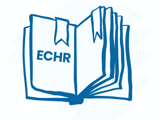 Drawing of book with "ECHR" written on it