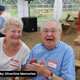 Image of elderly couple with caption saying Image Shared by Silverline Memories