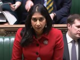 Screenshot of Home Secretary Suella Braverman in the House of Commons