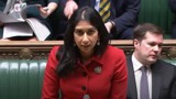 Screenshot of Home Secretary Suella Braverman in the House of Commons