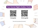 Your Human Rights Guides Poster with QR codes