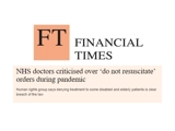 Heading of Financial Times article